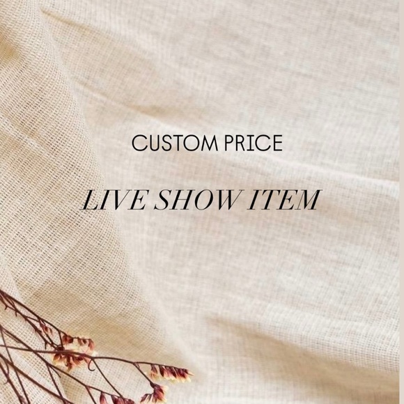Accessories - Custom Price ✨ Live Show Item